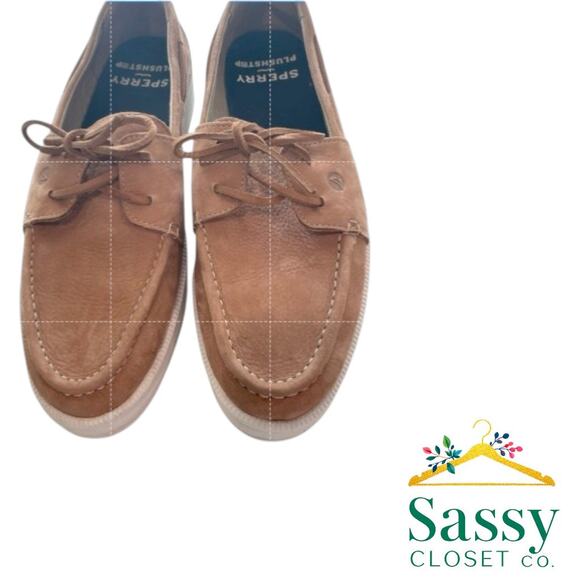 Sperry Shoes - Sperry Brown Plushstep Moc Stitch Loafers Women’s 9.5 Coastal Comfort EUC